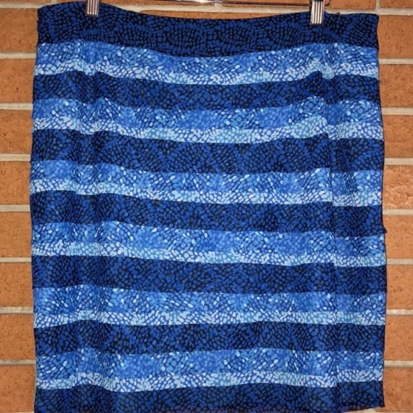 💙WHBM💙BLUE SPECKLED TIERED SKIRT💙 - Picture 6 of 8